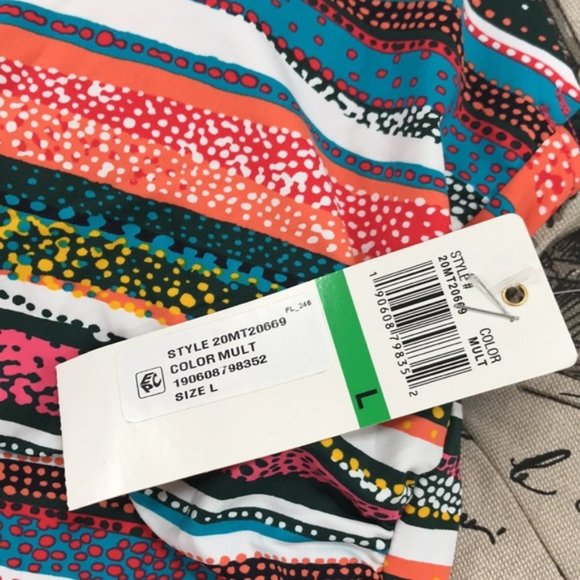Anne Cole Multicolor Striped Bikini Top - Picture 4 of 4